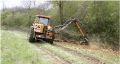 Broyage au pied à l’épareuse, après passage du sécateur